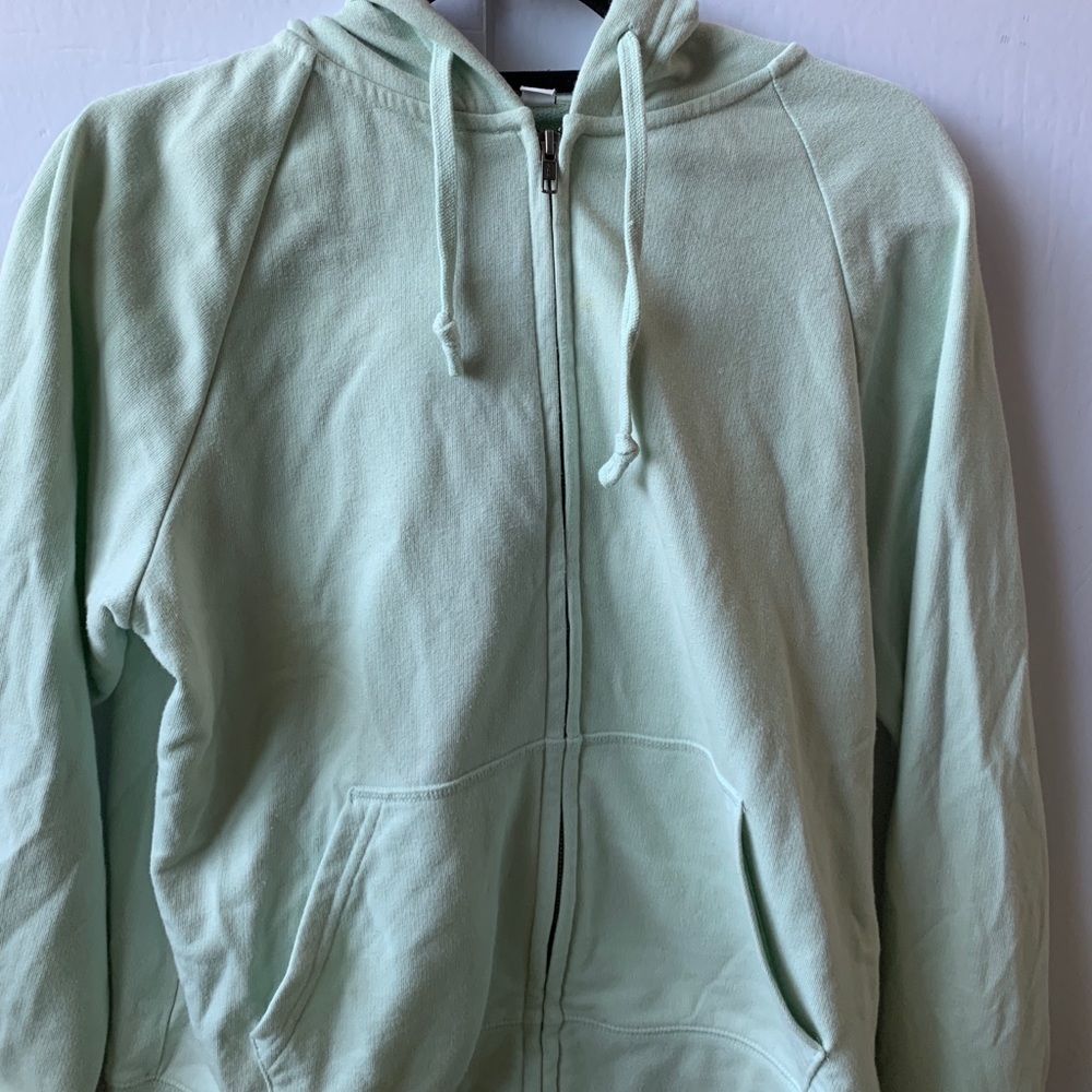 Mint zipper hoodie